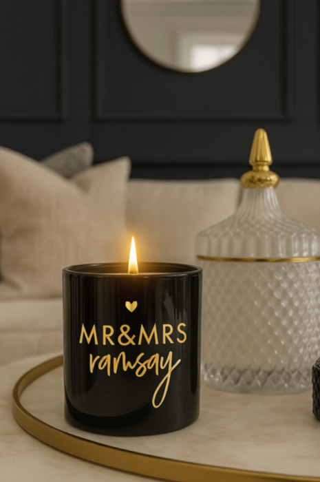 Mr & Mrs - Couples Candle