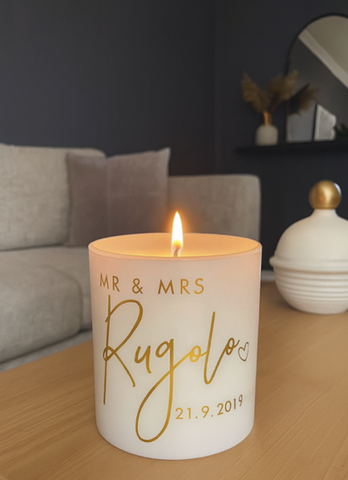 Mr & Mrs - Couples Candle