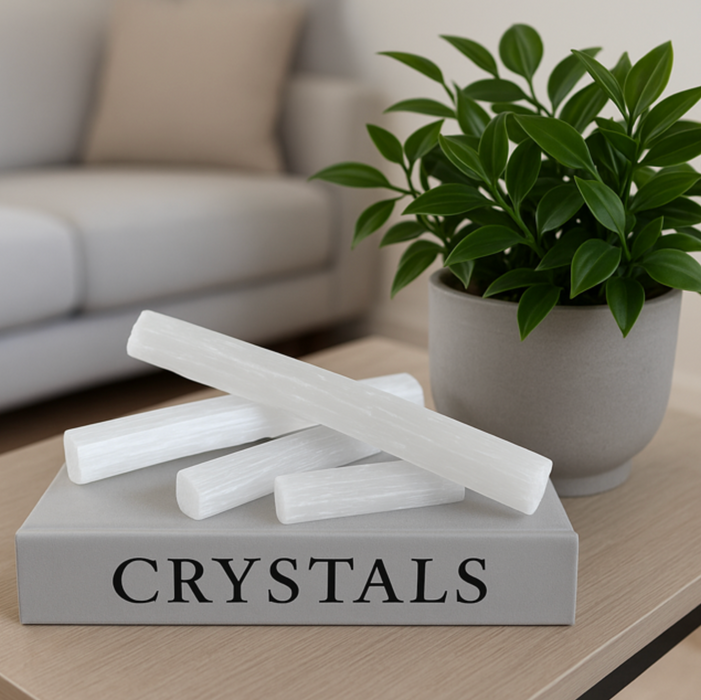 Selenite Lamps, Towers,  Bars, Hearts & Accessories